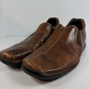 Cole Haan Mens Brown Leather Slip On Loafers Comfort Casual Shoes